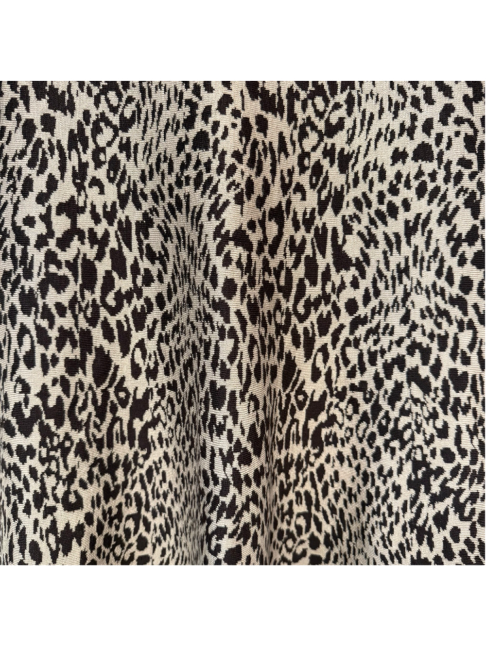 Women's Nina Leonard Dress Medium Camel Chocolate Animal Print Midi New NWT - Picture 7 of 16
